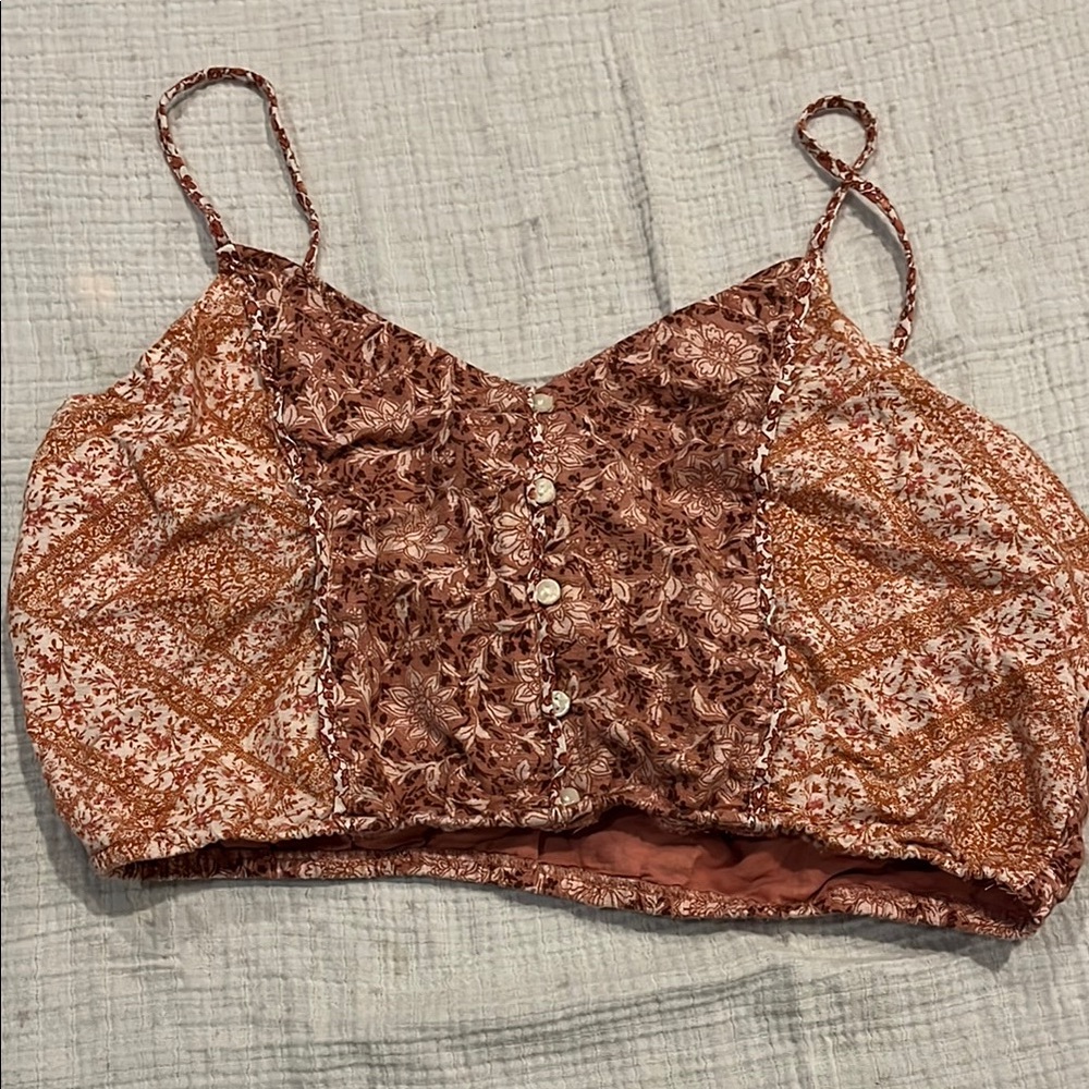 Bohemian Floral Crop Top